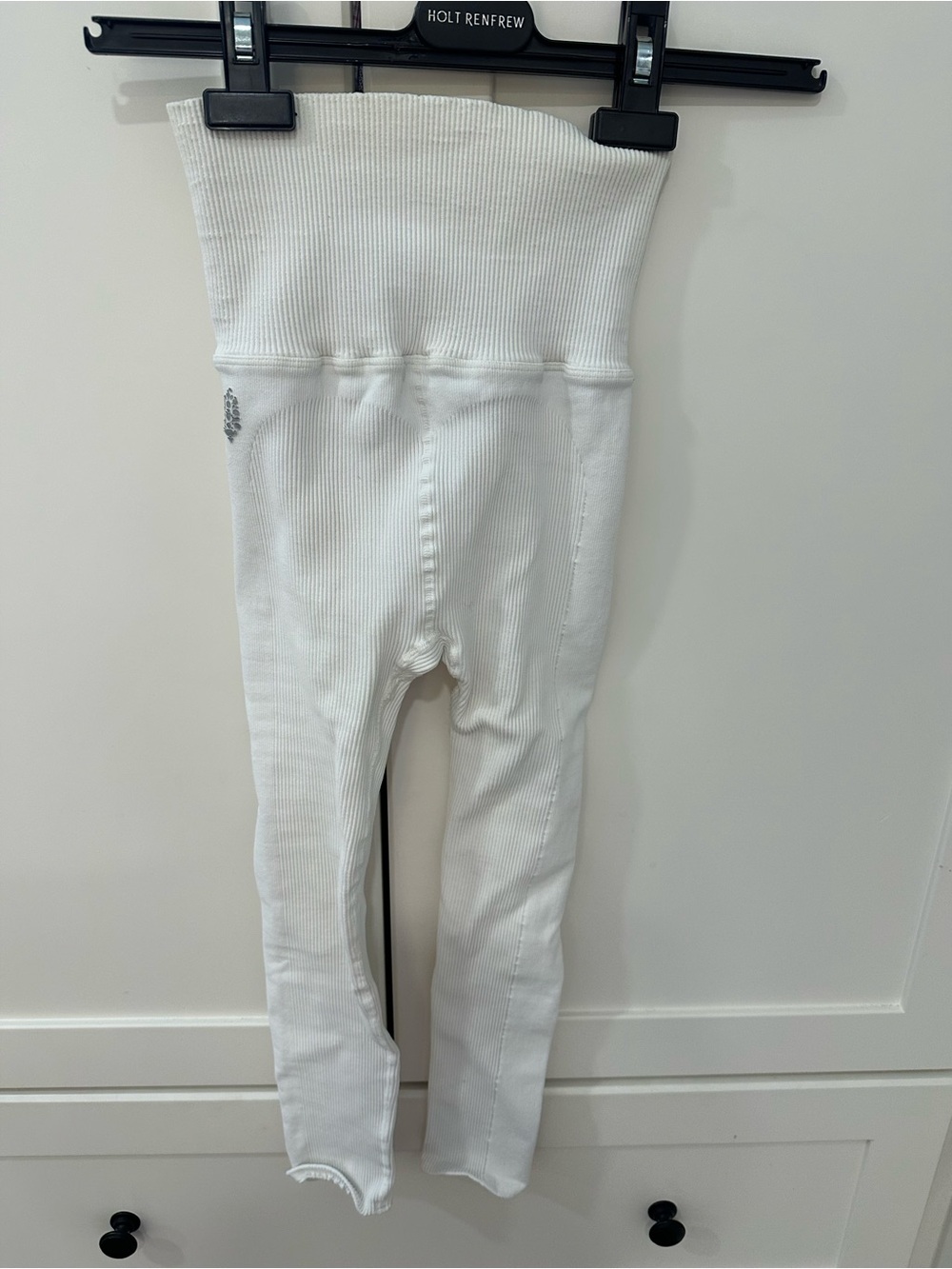 FP Movement by Free People White Ribbed High-Waist Leggings